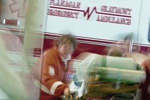 Ambulance Unloading Patient