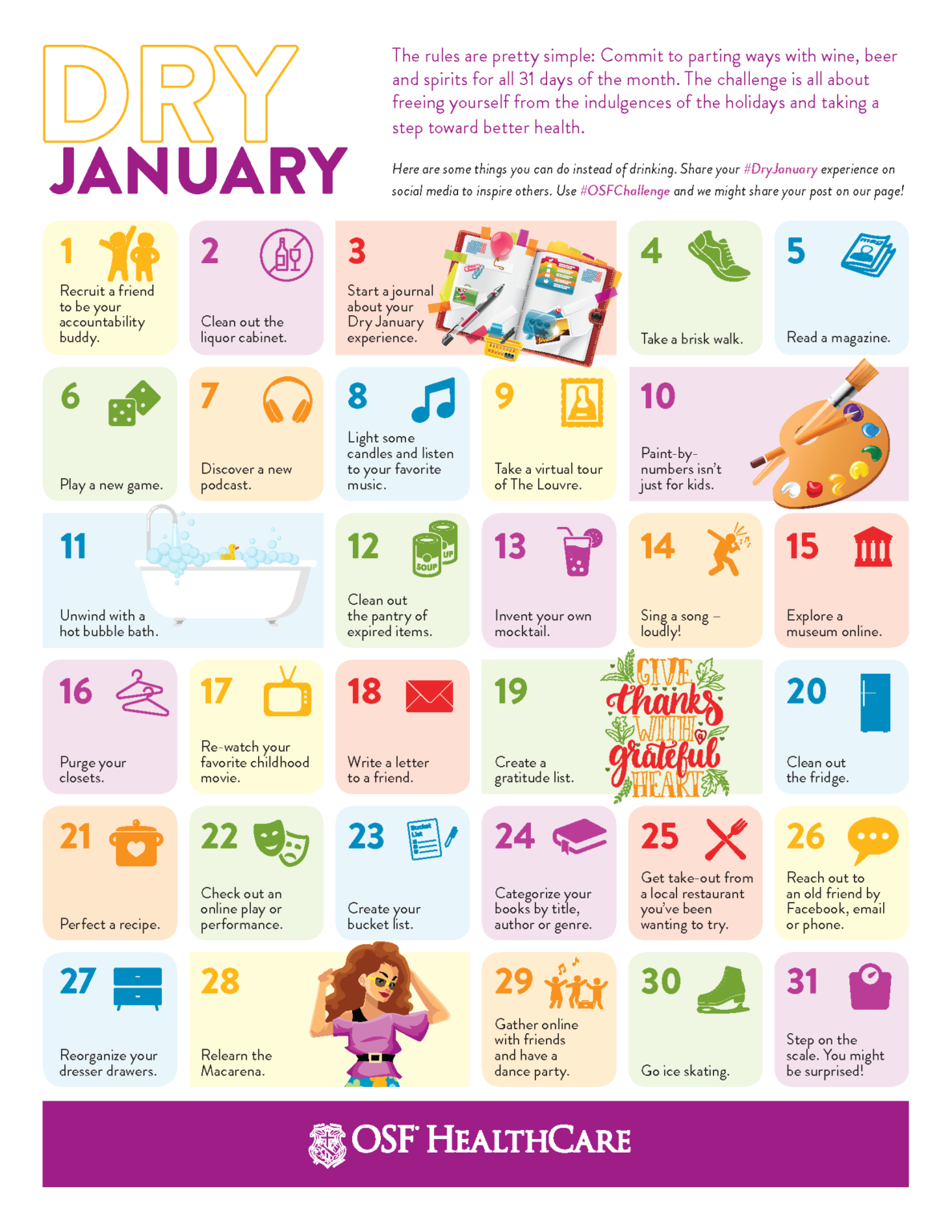 Put down that drink and give ‘Dry January’ a try OSF HealthCare