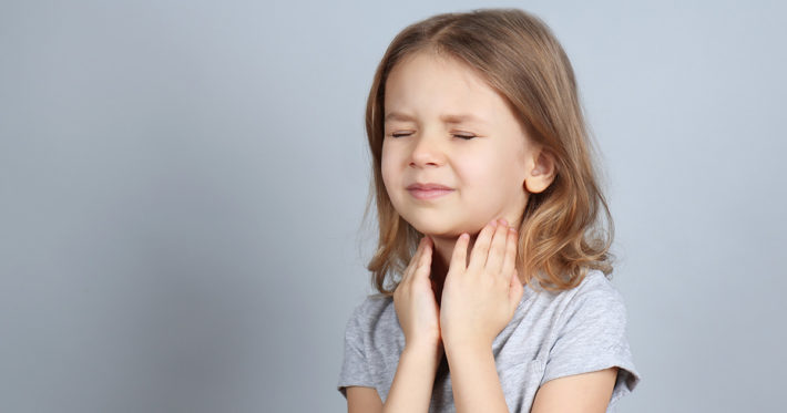 little-kid-sore-throat | OSF HealthCare Blog