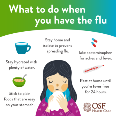 Flu treatment tips for adults | OSF HealthCare