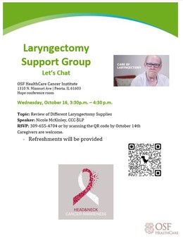 Laryngectomy Support Group - Let's Chat